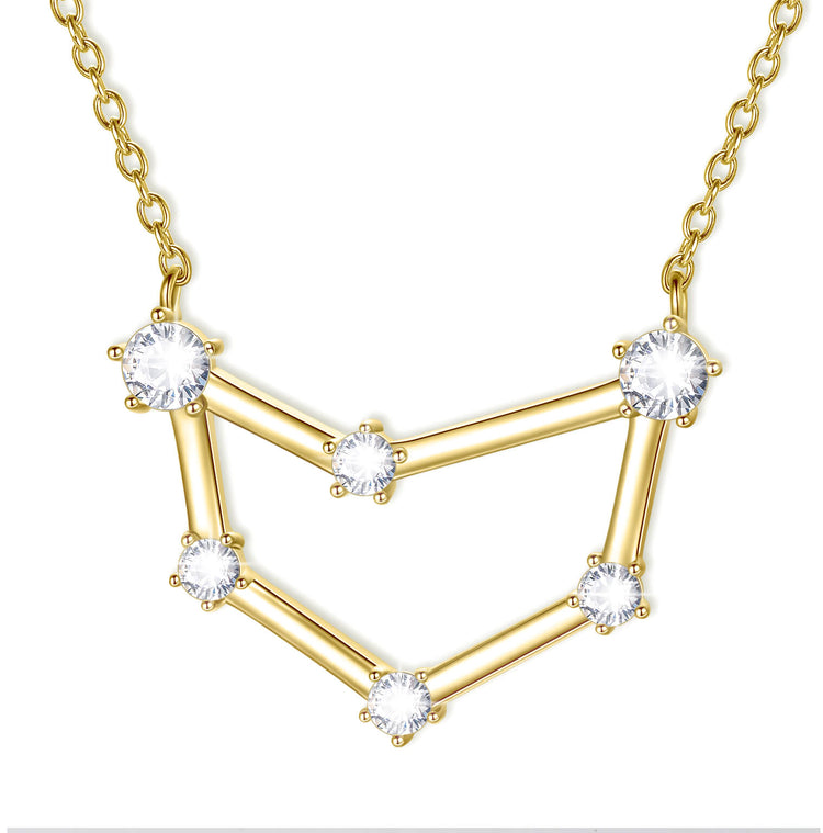 925 Sterling Silver Zodiac Jewelry Celestial Constellation Necklace - onlyone