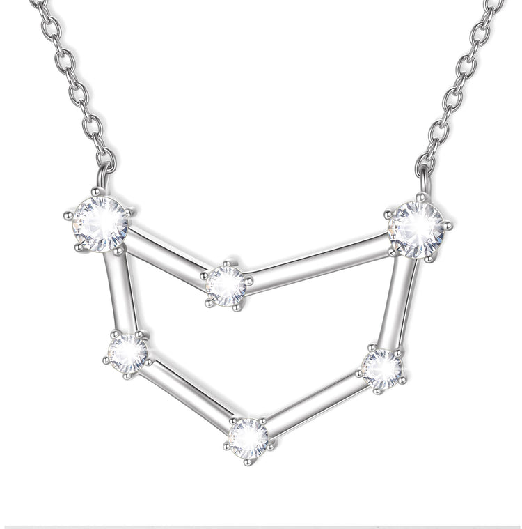 925 Sterling Silber Tierkreis Schmuck Himmlische nicht personal isierte Sternbild Halskette