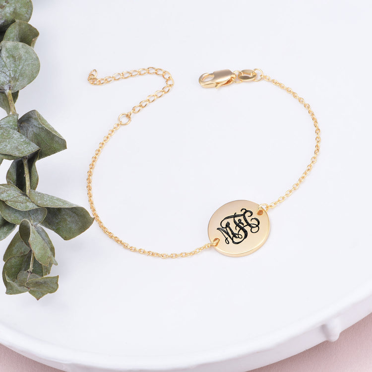 925 Sterling Silver Personalized Oval Name Bracelet Length 6�.5�Nameplate Bracelet - onlyone