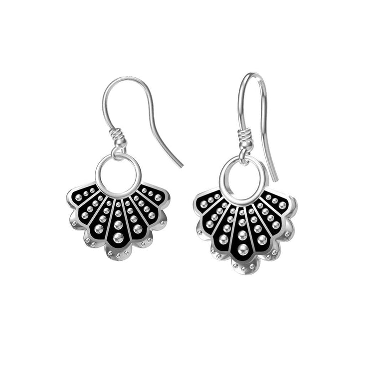 925 Sterling Silver Drop RBG Dissent Collar Earrings, Ginsburg Earrings