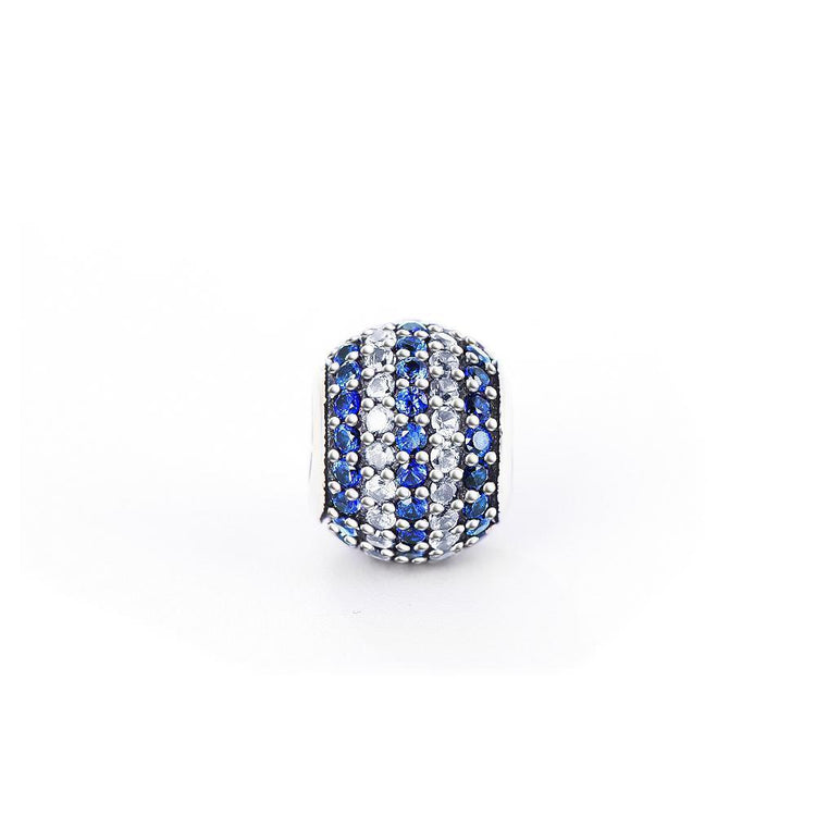 925 Sterling Silver Colorful Cubic Zirconia Charm For Bracelet and Necklace
