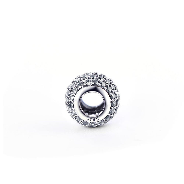 925 Sterling Silver Colorful Cubic Zirconia Charm For Bracelet and Necklace