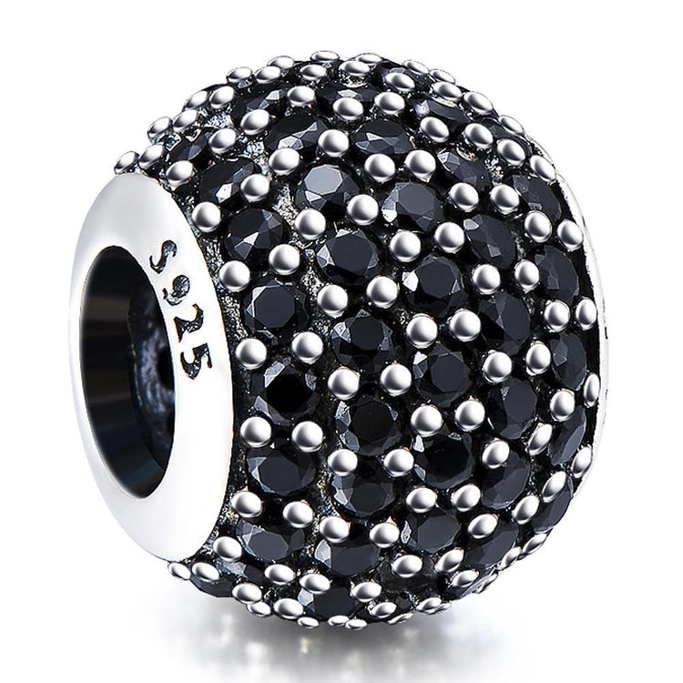 925 Sterling Silver Colorful Cubic Zirconia Charm For Bracelet and Necklace