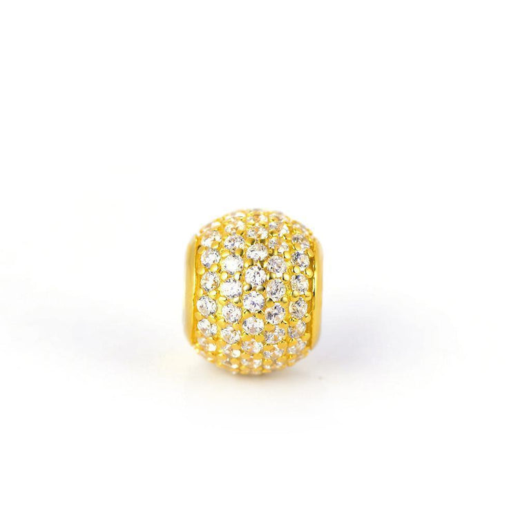 925 Sterling Silver Colorful Cubic Zirconia Charm For Bracelet and Necklace