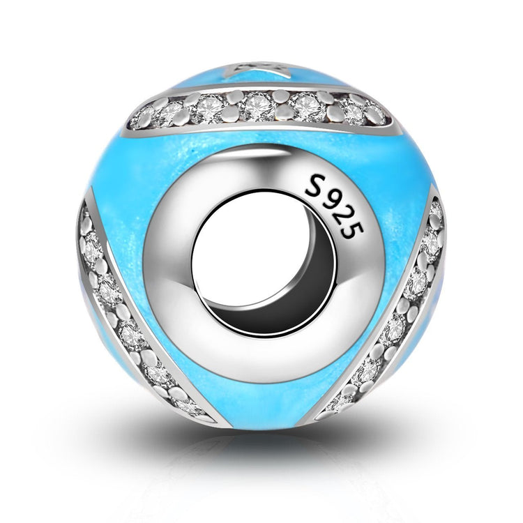 925 Sterling Silver Moon and Stars Joker Face Charm for Bracelet and Necklace - onlyone