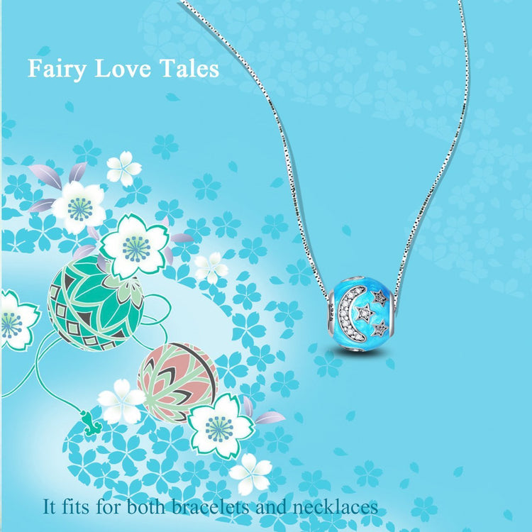 925 Sterling Silver Moon and Stars Joker Face Charm for Bracelet and Necklace - onlyone