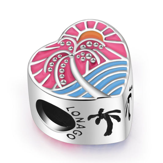 925 Sterling Silver Hawaii Vacation Sterling Silver Charms for Bracelet and Necklace - onlyone