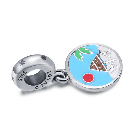 Sterling Silver Beach In The Summer Charm Fit for Bracelet and Necklace - onlyone