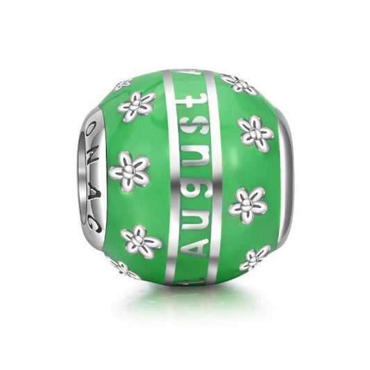 Sterling Silver Flowers in August Fit for Bracelet and Necklace - onlyone