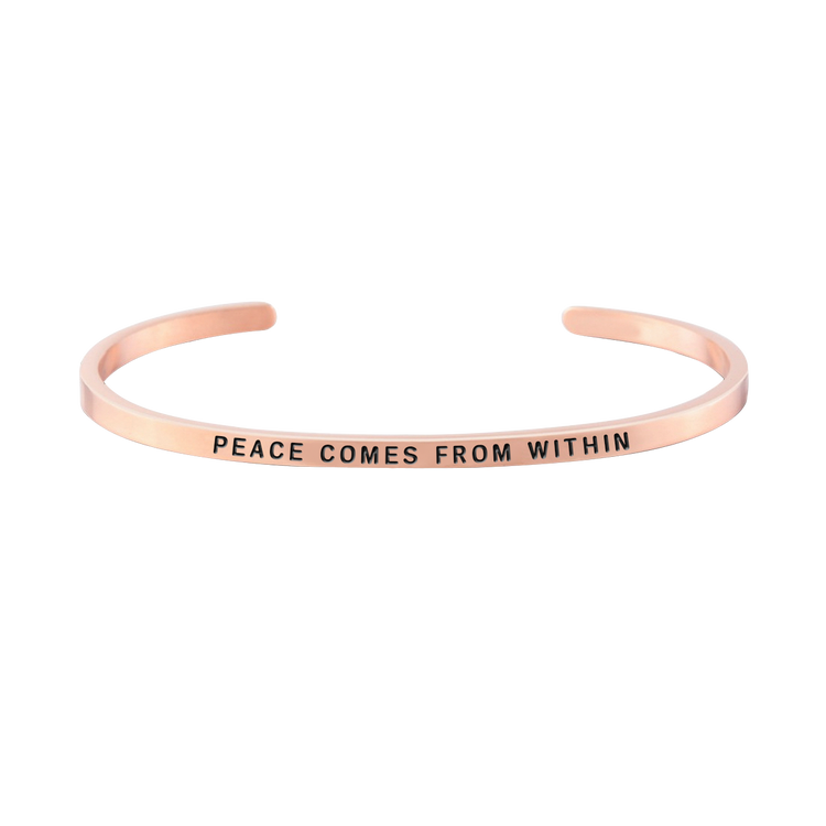 925 Sterling Silver Personalized Peace Series Engraved Cuff 6�7.5�- onlyone