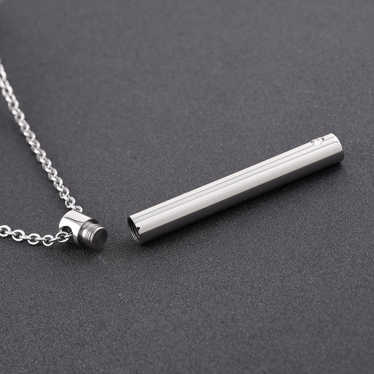 925 Sterling Silver Custom Engraved Cremation Ashes Birthstone Memorial Necklace, Creamation Jewerly Urn For Carry Loved One's Ashes - onlyone