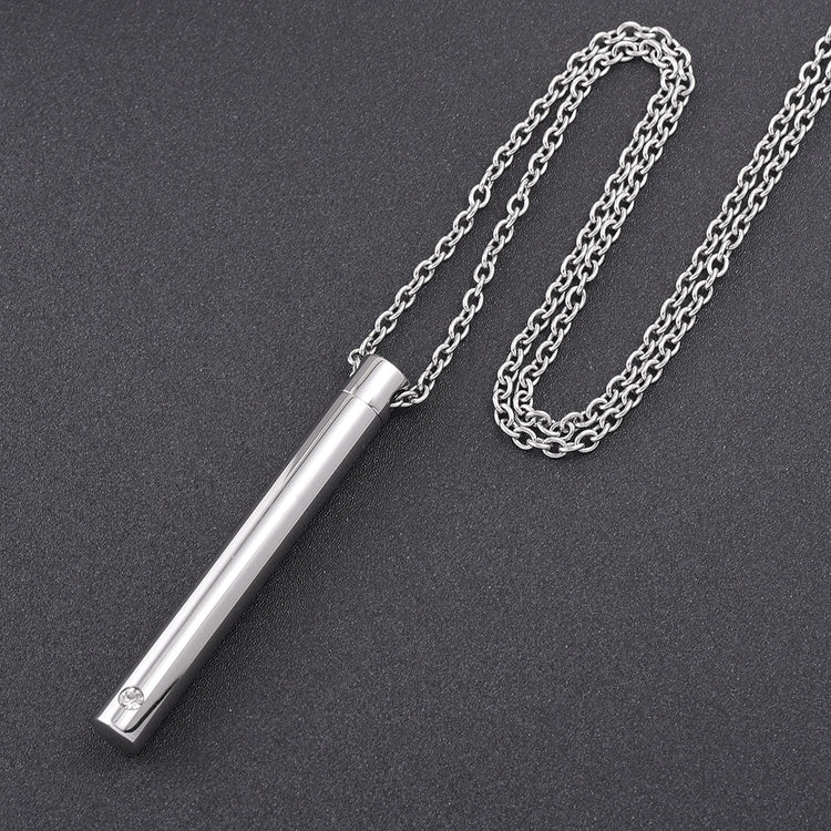 925 Sterling Silver Custom Engraved Cremation Ashes Birthstone Memorial Necklace, Creamation Jewerly Urn For Carry Loved One's Ashes - onlyone