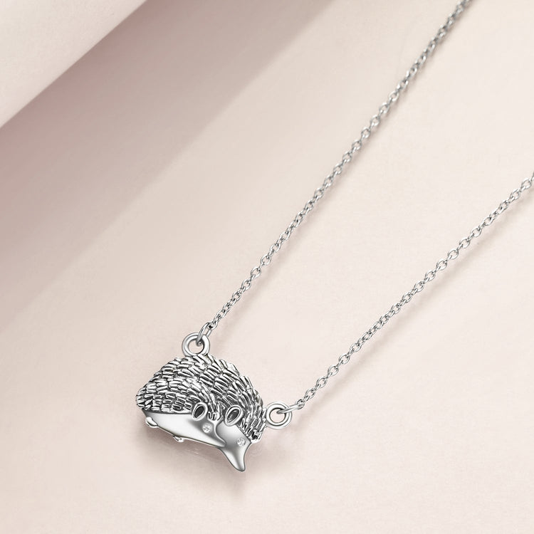 Collier hérisson en argent sterling 925