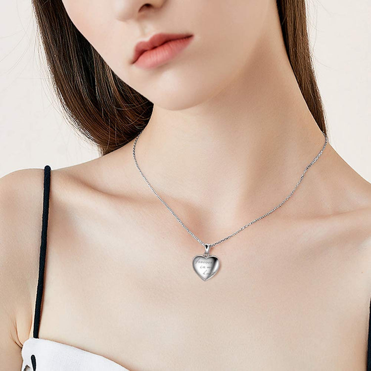 925 Sterling Silver Heart Photo Locket