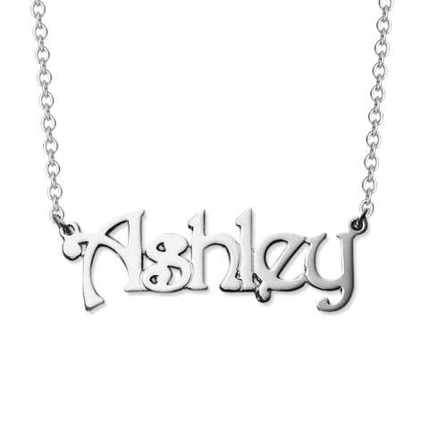 14K Gold Personalized Name Necklaces Adjustable Chain 16" - 20" - onlyone