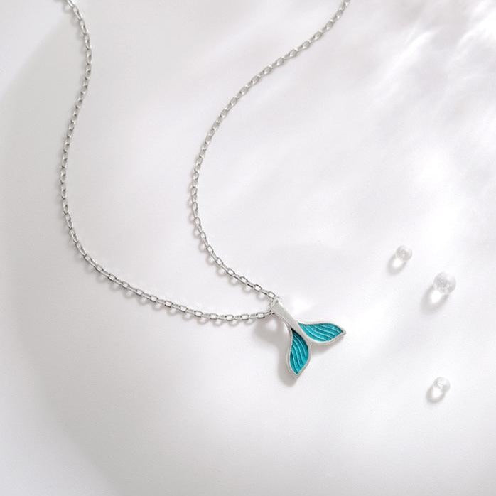 925 Sterling Silver Fishtail Anklet - onlyone