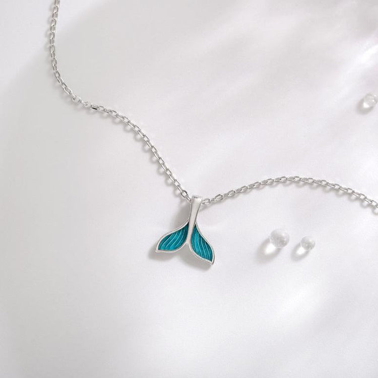 925 Sterling Silver Fishtail Anklet - onlyone