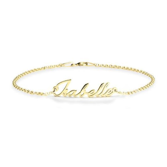 925 Sterling Silver Personalized Dainty Name Bracelet Length 6�7.5�Nameplate Bracelet - onlyone