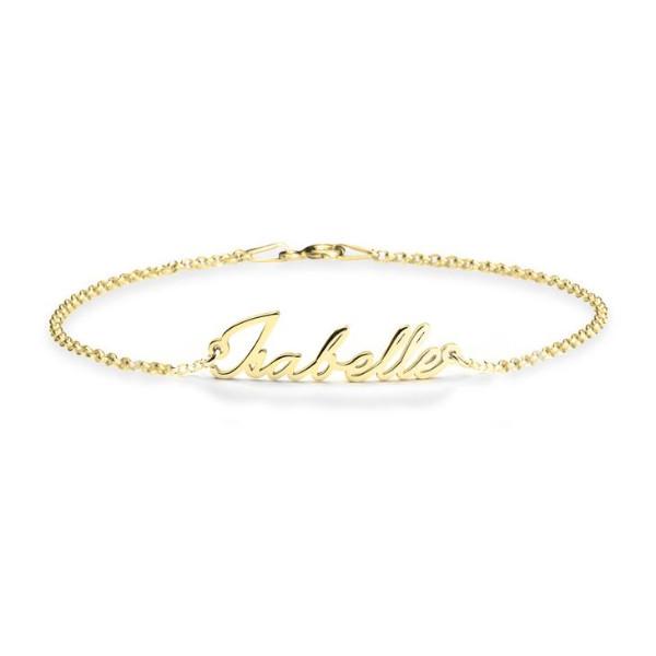 925 Sterling Silver Personalized Dainty Name Bracelet Length 6�7.5�Nameplate Bracelet - onlyone