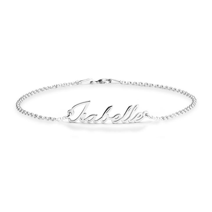 925 Sterling Silver Personalized Dainty Name Bracelet Length 6�7.5�Nameplate Bracelet - onlyone