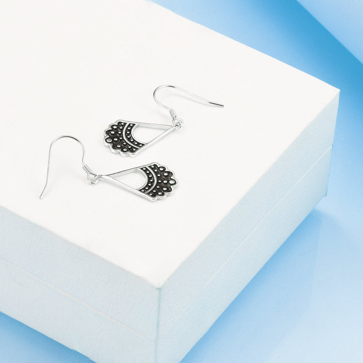 925 Sterling Silver RBG Dissent Collar Earrings Dangle Drop Jewelry Gifts for Women Fan of Ruth Bader Ginsburg