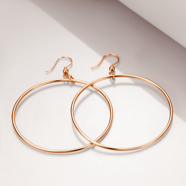 925 Sterling Silber Kreis baumeln Ohrringe