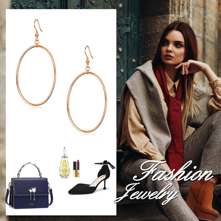 925 Sterling Silber Kreis baumeln Ohrringe