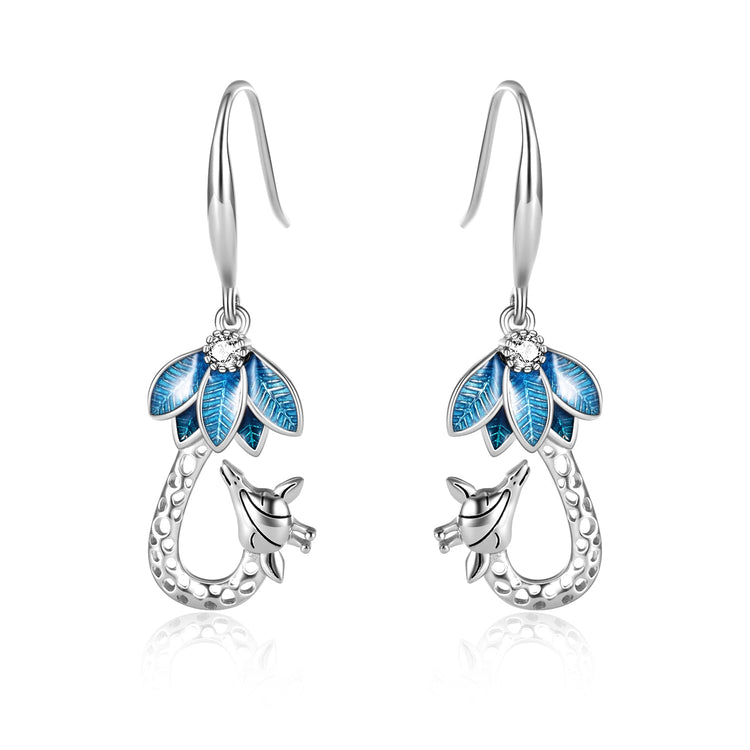 925 Sterling Silver Zirconia Giraffe Earrings - onlyone
