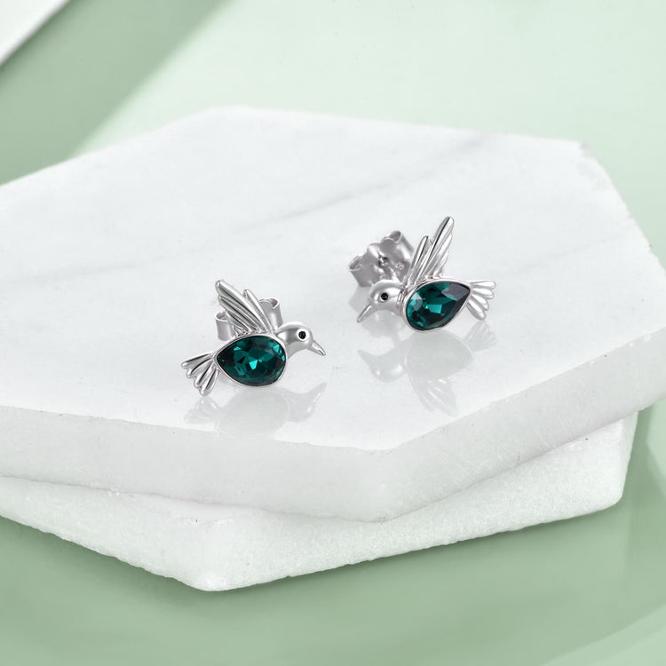 925 Sterling Silber Ohr stecker Kolibri Ohrringe