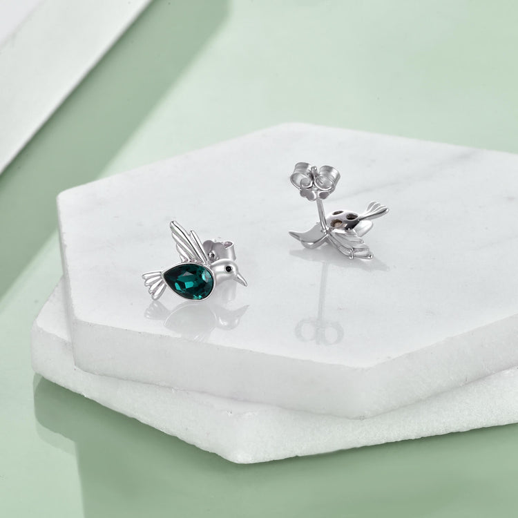 925 Sterling Silber Ohr stecker Kolibri Ohrringe