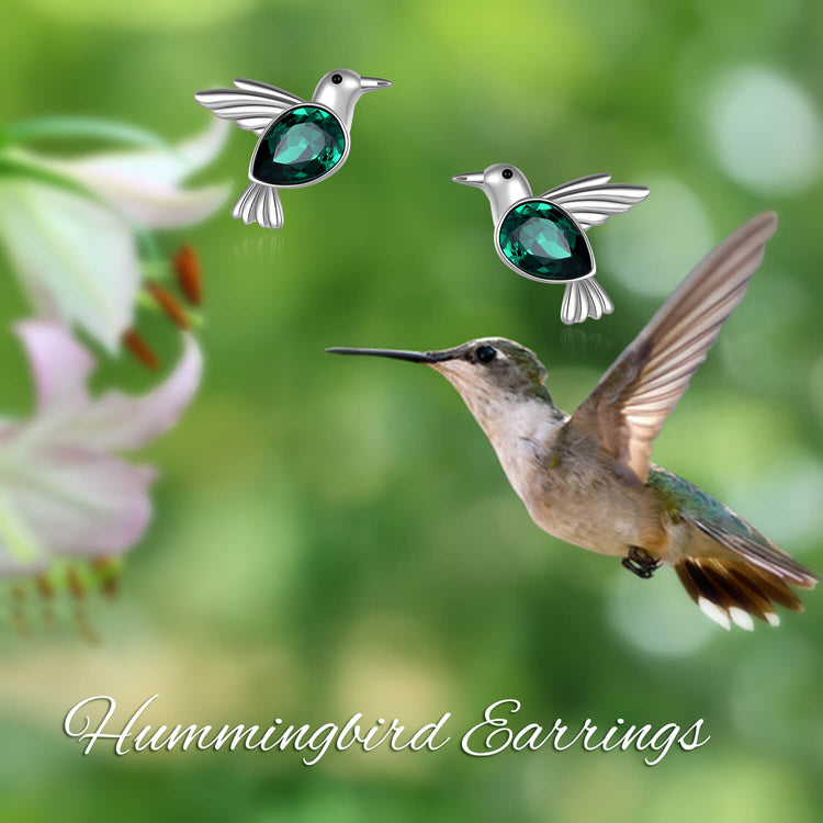 925 Sterling Silber Ohr stecker Kolibri Ohrringe