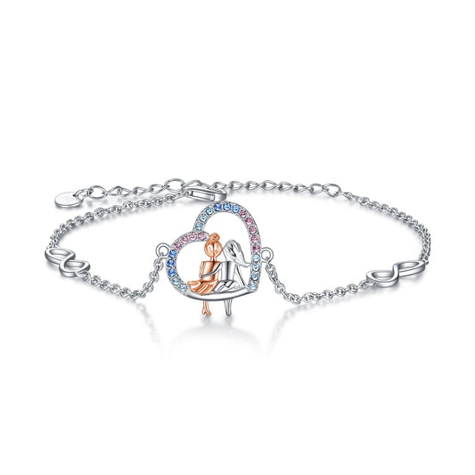 925 Sterling Silver BFF Bracelet With Crystal