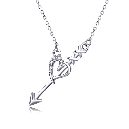 925 Sterling Silver An Arrow Through A Heart - onlyone