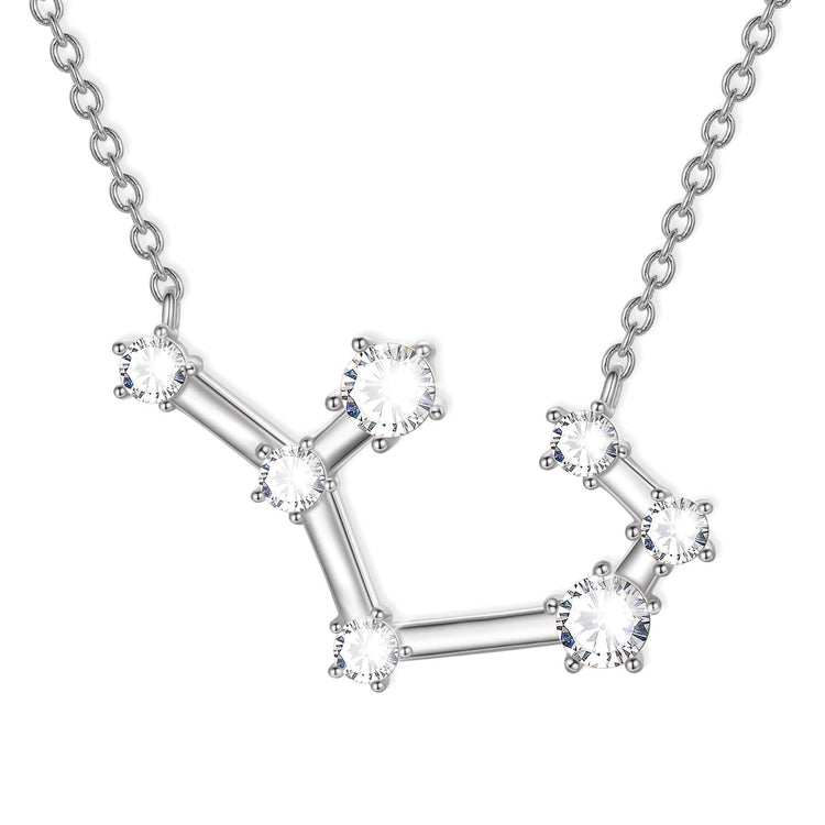 925 Sterling Silver Zodiac Jewelry Celestial Constellation Necklace - onlyone