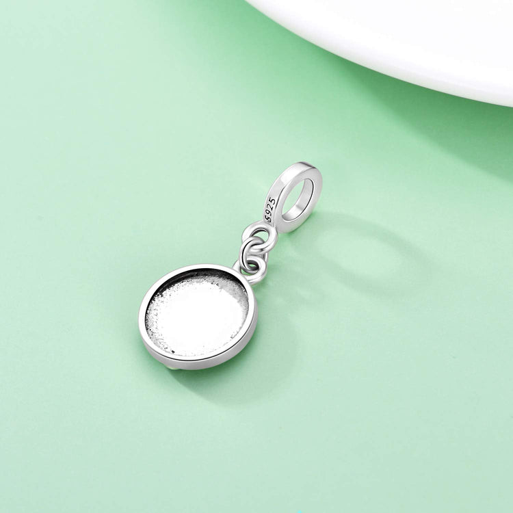 925 Sterling Silver Personalized Stethoscope Photo Charm