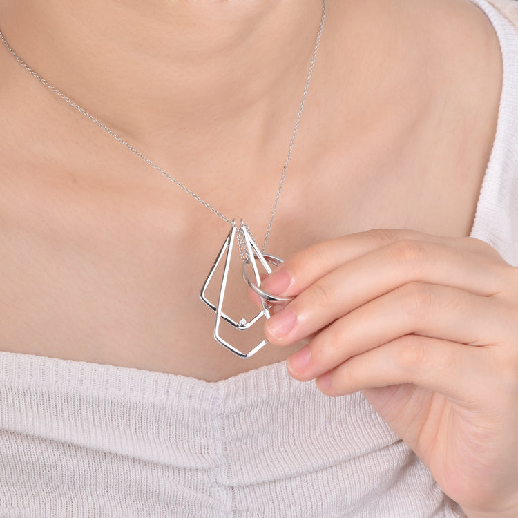 Only One 925 Sterling Silver Ring Holder Necklace, Ring Keeper - onlyone