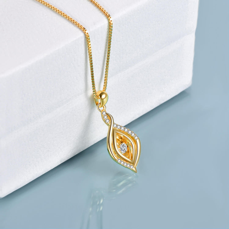 925 Sterling Silver Round 3mm Moissanite Halo Pendant Necklace