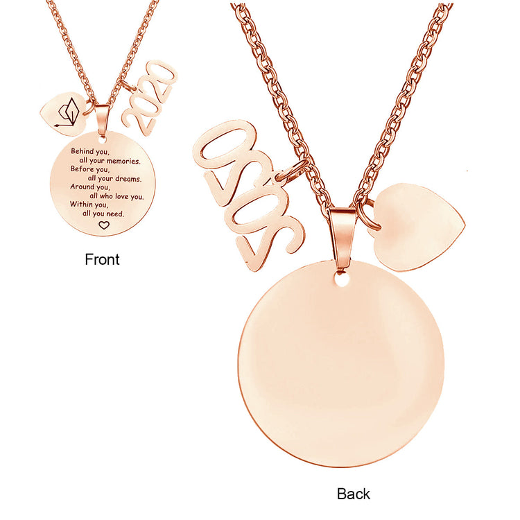 925 Sterling Silver Graduation Gifts for Her High School Graduation Necklace Congrats Grad Jewelry for Graduates