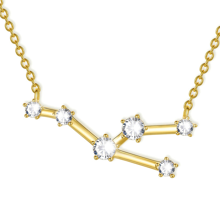 925 Sterling Silver Zodiac Jewelry Celestial Constellation Necklace - onlyone