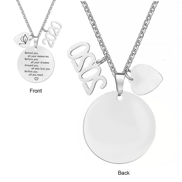 925 Sterling Silver Graduation Gifts for Her High School Graduation Necklace Congrats Grad Jewelry for Graduates