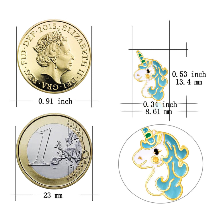 925 Sterling Silver Unicorn Stud Earrings Gift For Girl - onlyone