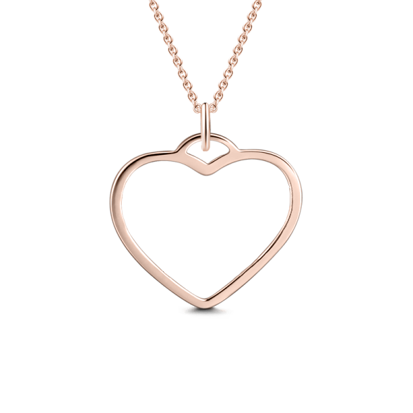 925 Sterling Silver Heart Name Necklace Nameplate Necklace - onlyone