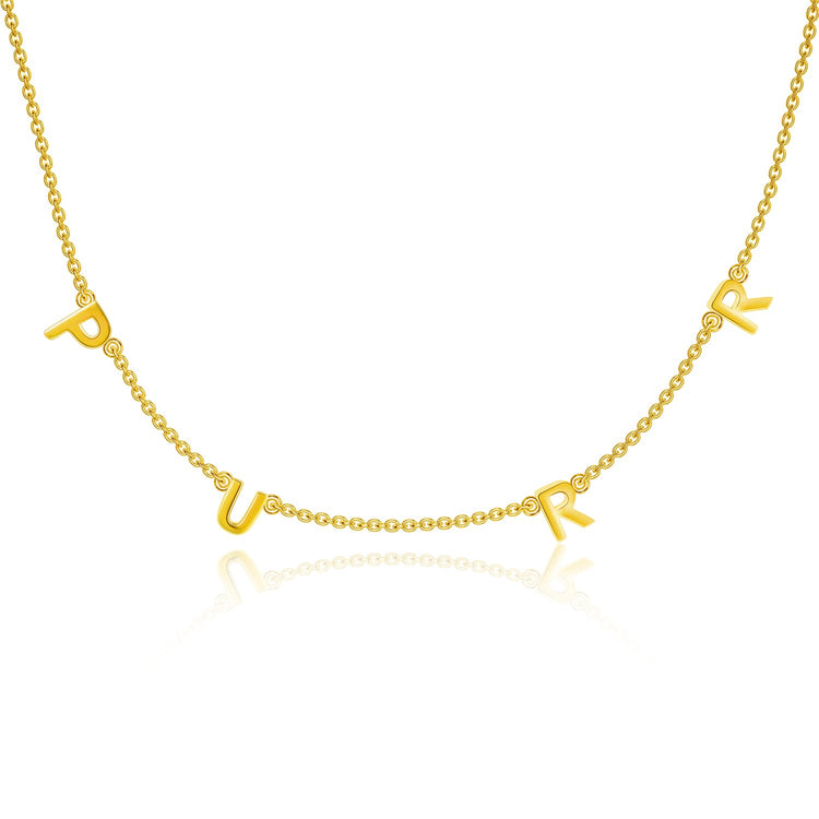 925 Sterling Silver Purr Choker Personalized Necklace