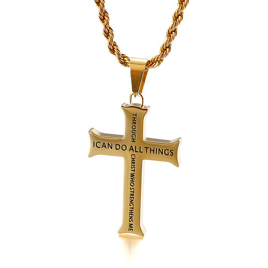 Men's Cross Pendant Necklace
