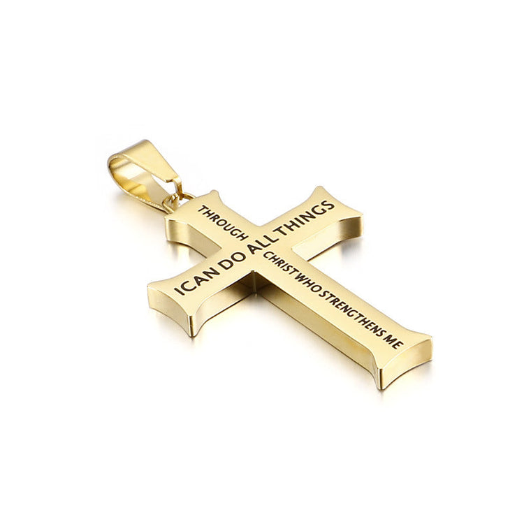 Men's Cross Pendant Necklace