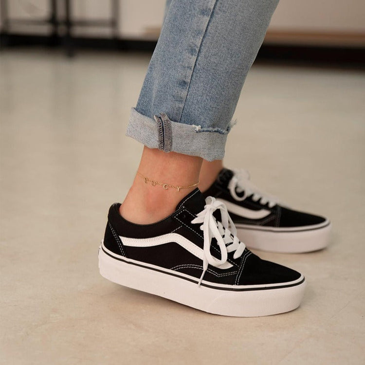 925 Sterling Silver Personalized Initial Name Anklet With Birthstone