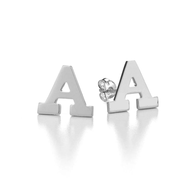 Boucles d'Oreilles Initiales Personnalisées Or 10K/14K