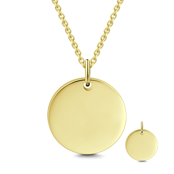 925 Sterling Silver Engraved Hang Tag Coin Necklace Inspirational Gift, Back To School Gift Necklace - onlyone