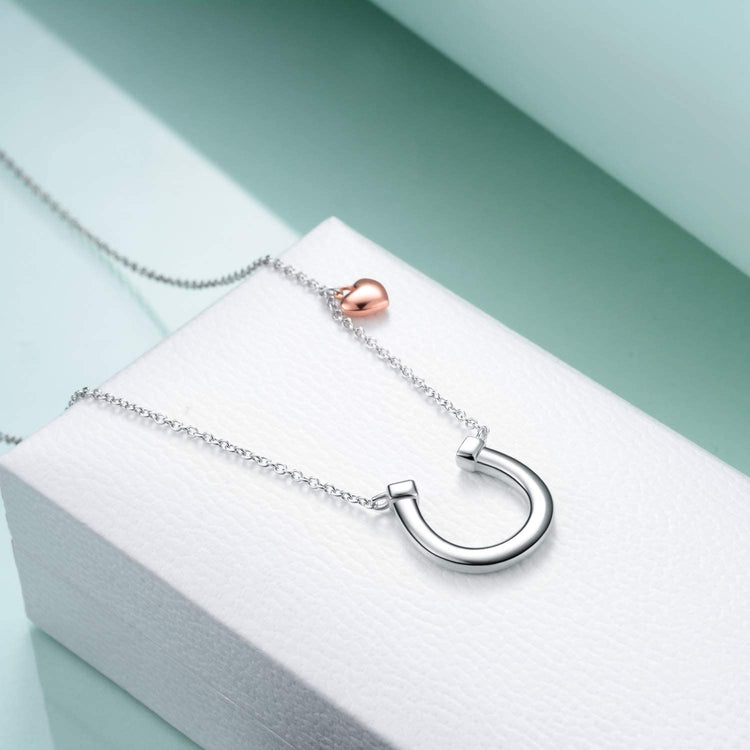 925 Sterling Silver Horseshoe Necklace