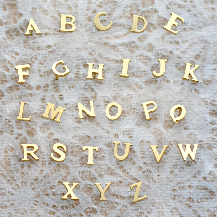925 Sterling Silber Personal isierte Mix match Initial Alphabet Ohrringe